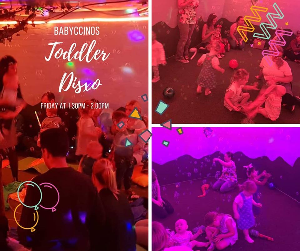 play groups and cafes for babies and toddlers around Barnsley, Babyccinos, toddler disco