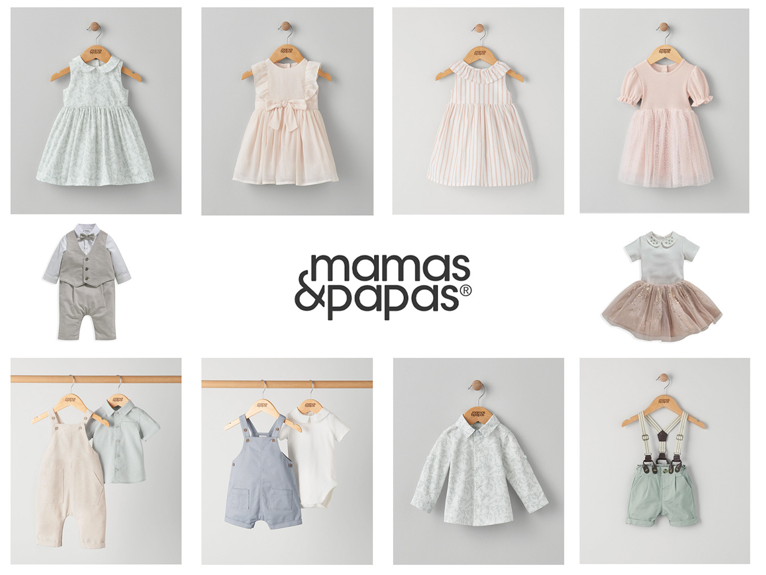 mamas and papas collection - a photoshoot of their special occasion wear 