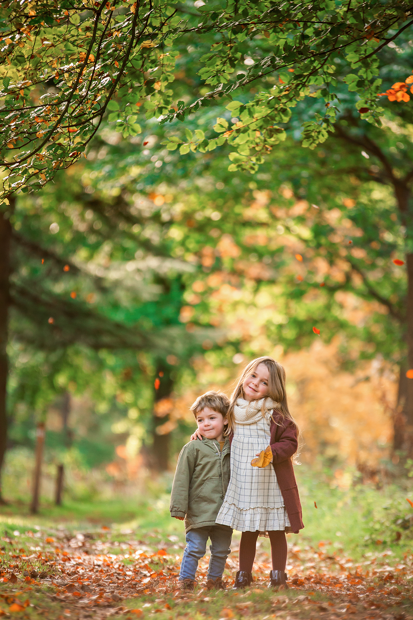 autumn wardrobe - what tow ear to a photoshoot - 2 children at Newmillerdam 