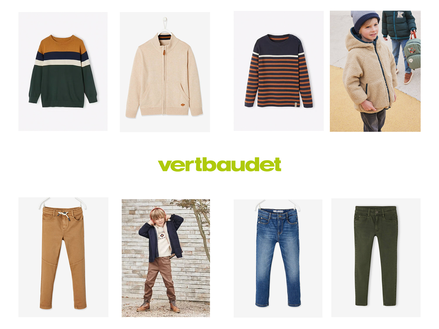vertbaudet boys - what to wear to an autumn photoshoot 